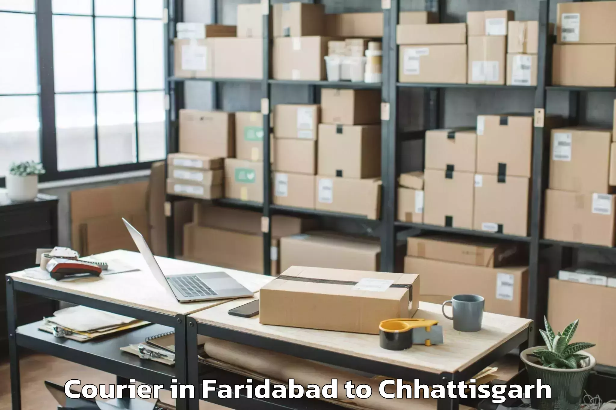 Affordable Faridabad to Kurud Courier